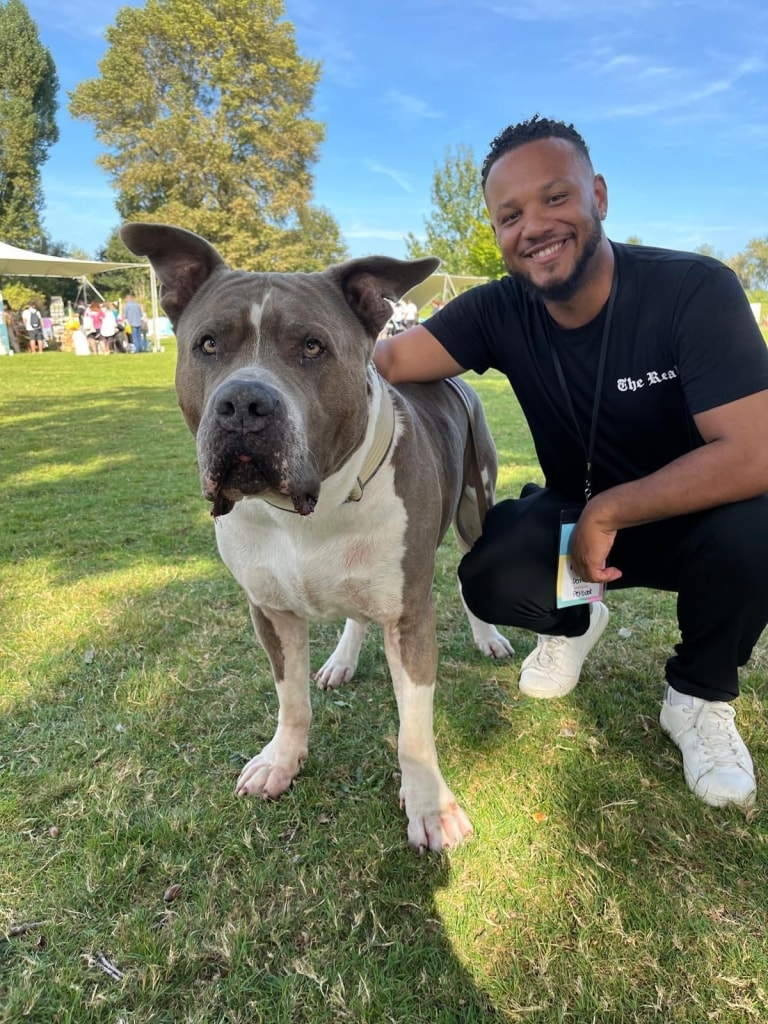 PETBOOK editor Dennis Agyemang met XXLBalu at this year's Pawlooza.