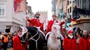 Pferde auf dem Karneval in Köln am Rosenmontag 2024