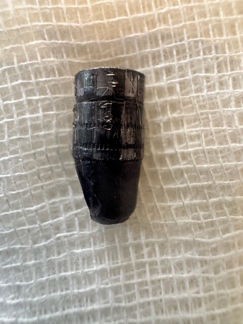 Bullet from the leg of cat Nando