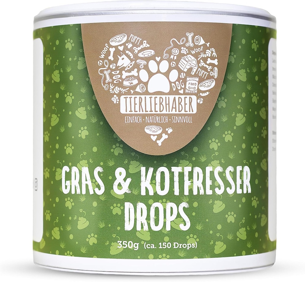 TIERLIEBHABER &ndash; Gras & Kotfresser Drops f&uuml;r Hunde 