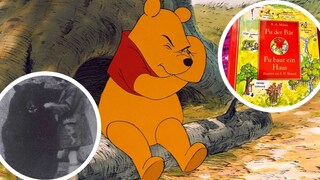 Collage mit Winnie Puuh, der echten Winnie und dem Buch