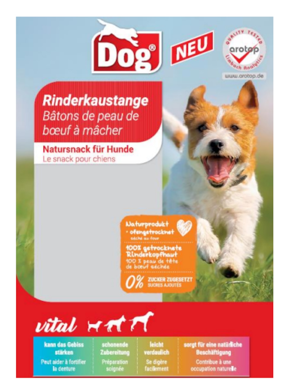 Das betroffene Produkt Dog &ndash; Rinderkaustange, Natursnack f&uuml;r Hunde