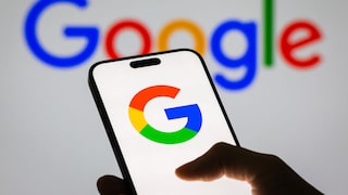 Handy mit Google Logo