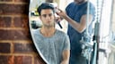 Mann im Friseursalon
