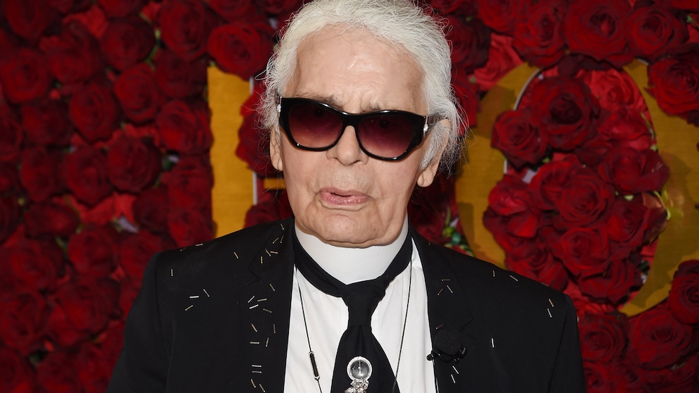 Karl Lagerfeld ohne Bart