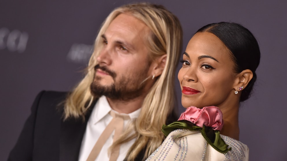 Zoe Saldana und ihr Mann Marco Perego