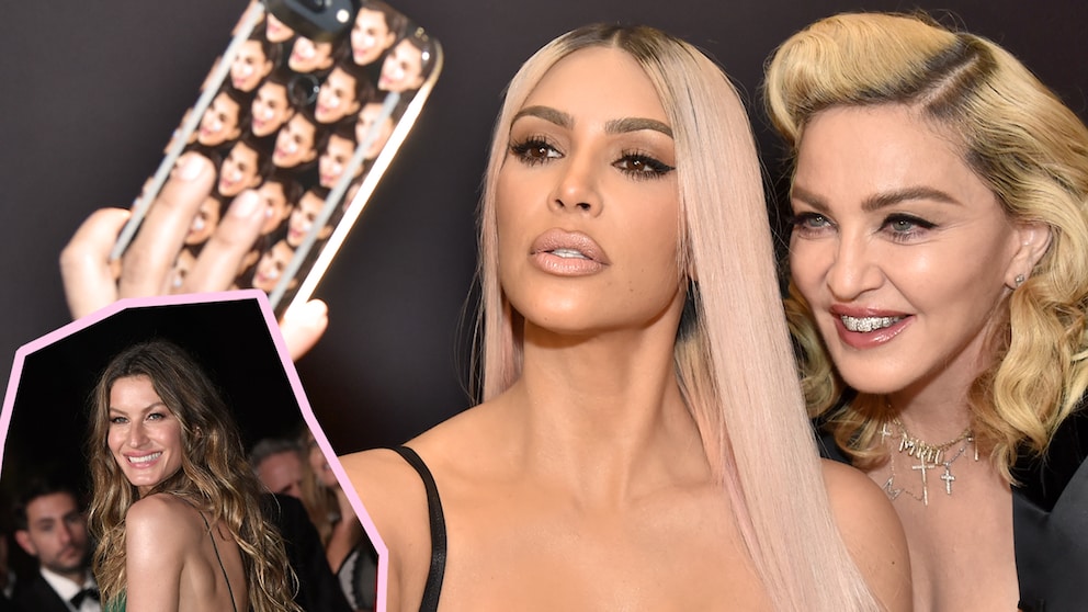Gisele Bündchen, Kim Kardashian, Madonna