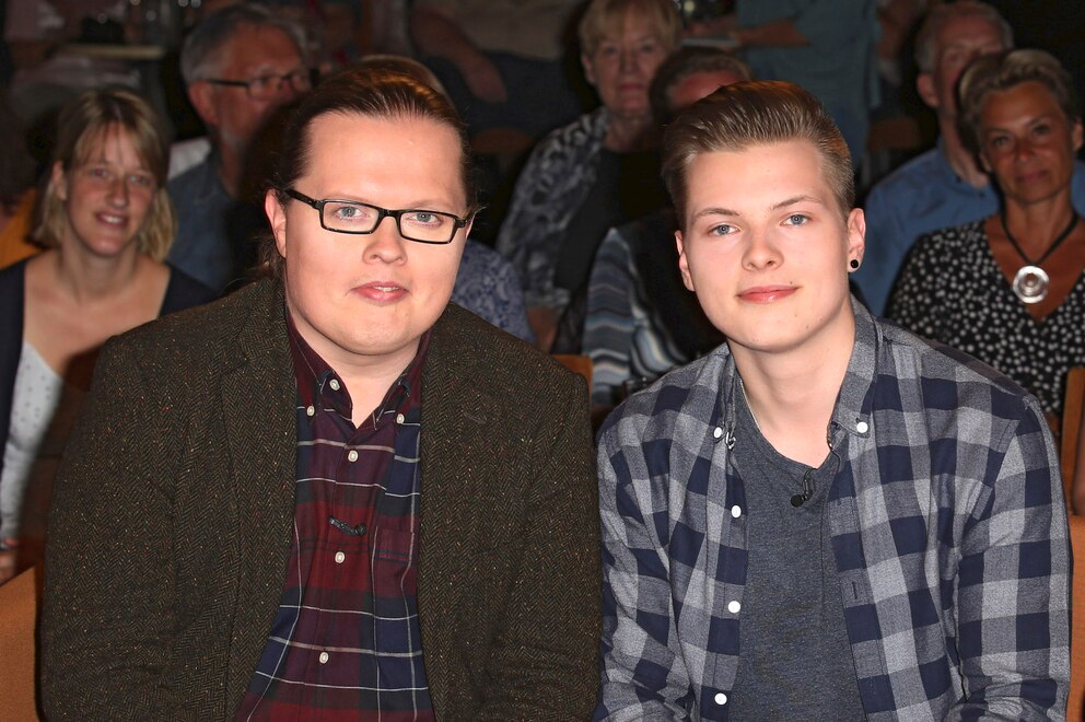 Gabriël und Angelo Kelly bei einer TV-Aufzeichnung