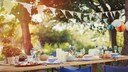 Gartenparty mit Buffet