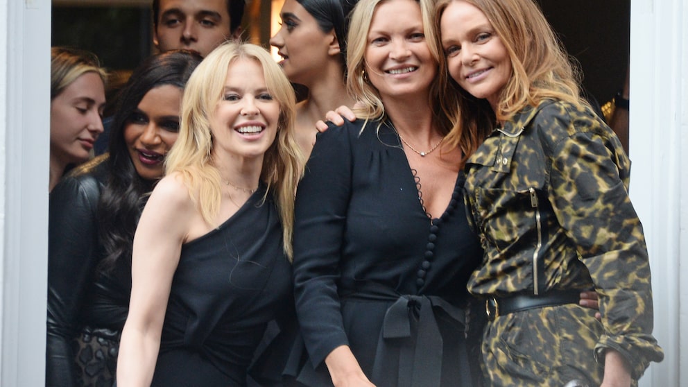 Kylie Minogue, Kate Moss und Stella McCartney