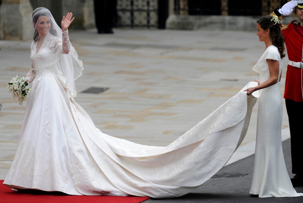 Herzogin Kate an ihrem Hochzeitstag