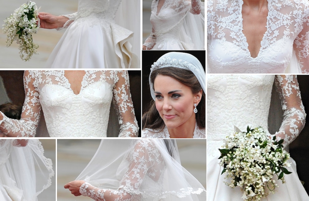 Kate Middleton im Hochzeitskleid 2011