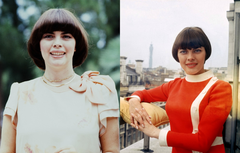 Mireille Mathieu mit Bubikopf