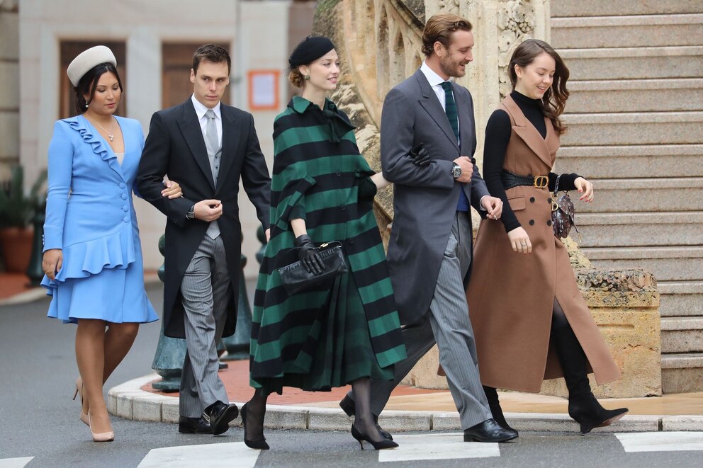 Marie Chevallier, Louis Ducruet, Pierre Casiraghi, Beatrice Borromeo und Prinzessin Alexandra von Hannover