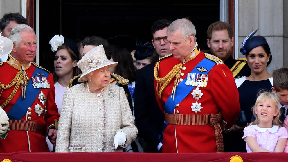 Royal-Family auf dem Balkon