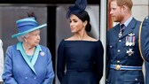 Queen Elizabeth mit Harry und Meghan