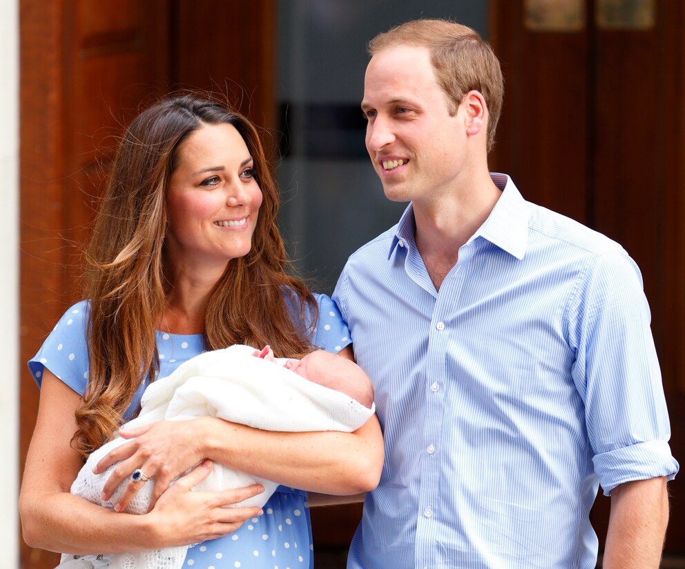 Kate und William mit Prinz George