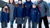 Dänische Kronprinzfamilie in Verbier