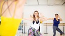 Frauen tanzen Zumba