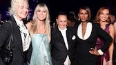 Ellen Von Unwerth, Heidi Klum, Donna Karan and Iman attend the 2020 amfAR New York Gala