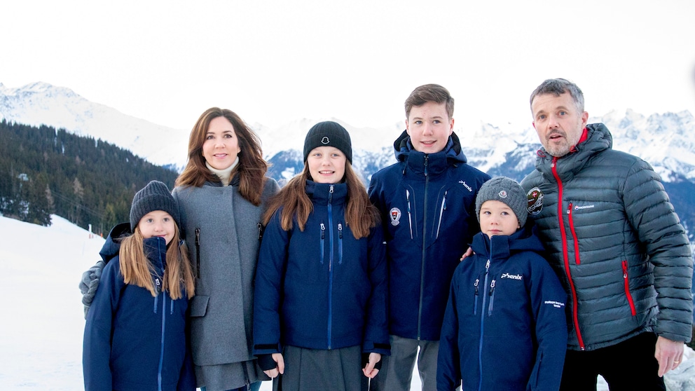 Die dänischen Royals im Schnee