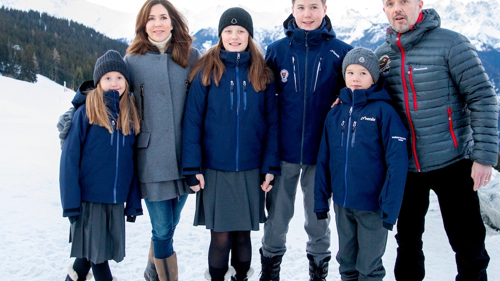 Die dänischen Royals im Schnee