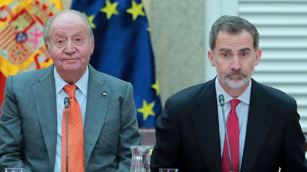 Juan Carlos, König Felipe