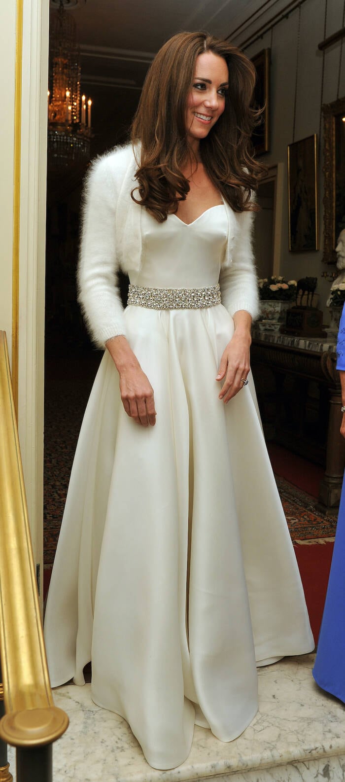 Herzogin Kate in zweitem Hochzeitskleid