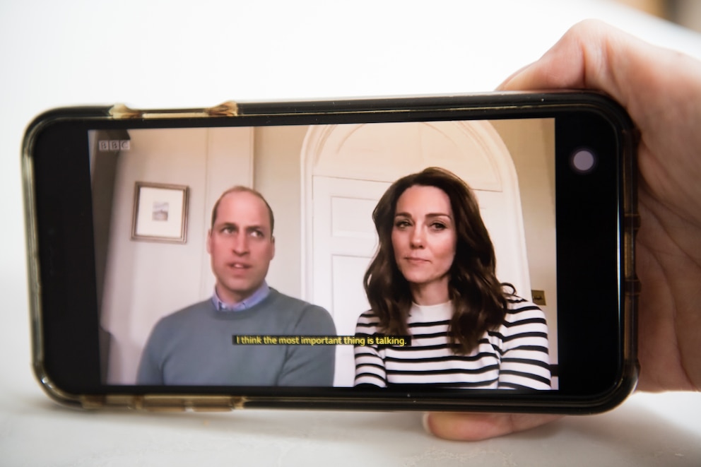 Prinz William und Herzogin Kate im Homeoffice