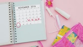 Kalender mit der Menstruation