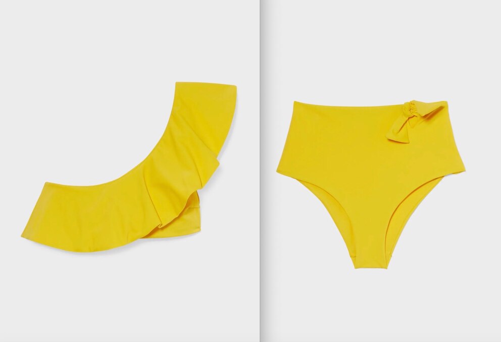 Gelber Bikini aus den Neuheiten von C&amp;A