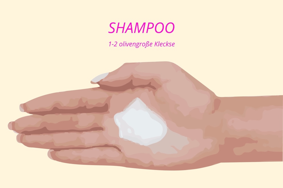 Wie viel Shampoo und Conditioner benutzen?