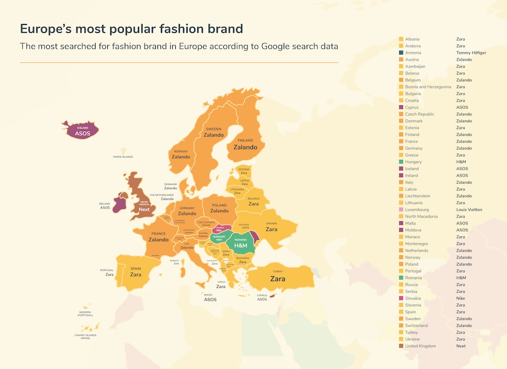 Fashion-Brands in Europa 