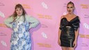 Lena Dunham (l.) und Billie Piper auf dem roten Teppich