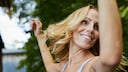 Blonde Frau