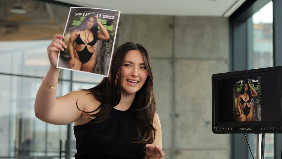 Model Yumi Nu mit ihrem „Sports Illustrated“-Cover