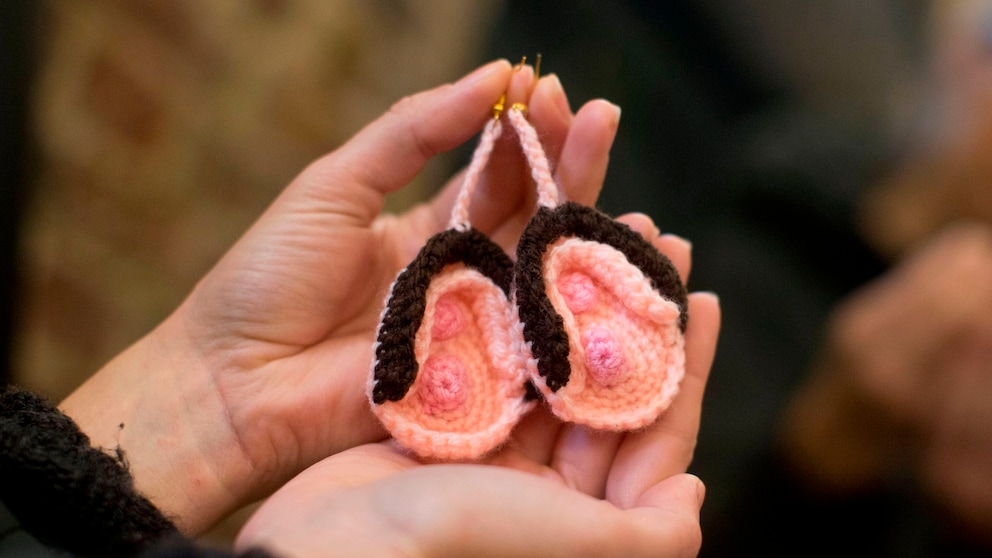 Gestrickte Vulvas
