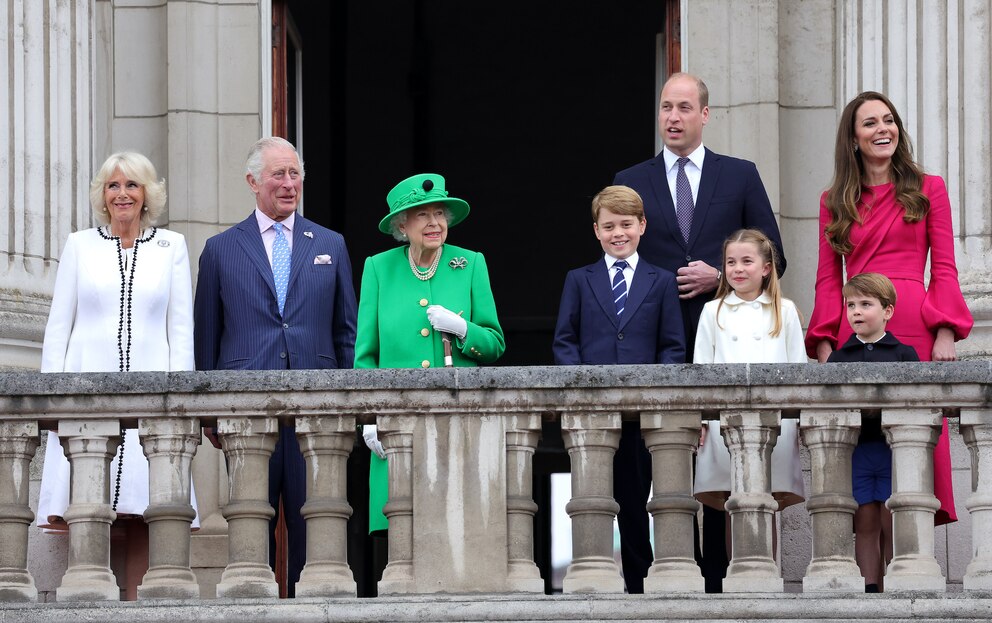 Die Royal Family beim Thronjubiläum der Queen 2022