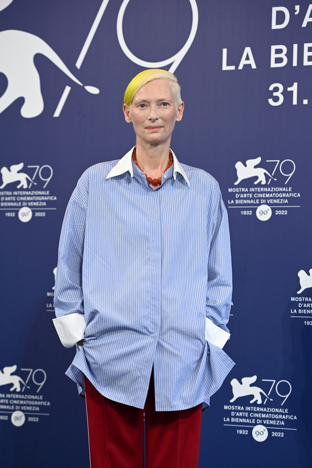 Tilda Swinton auf dem roten Teppich