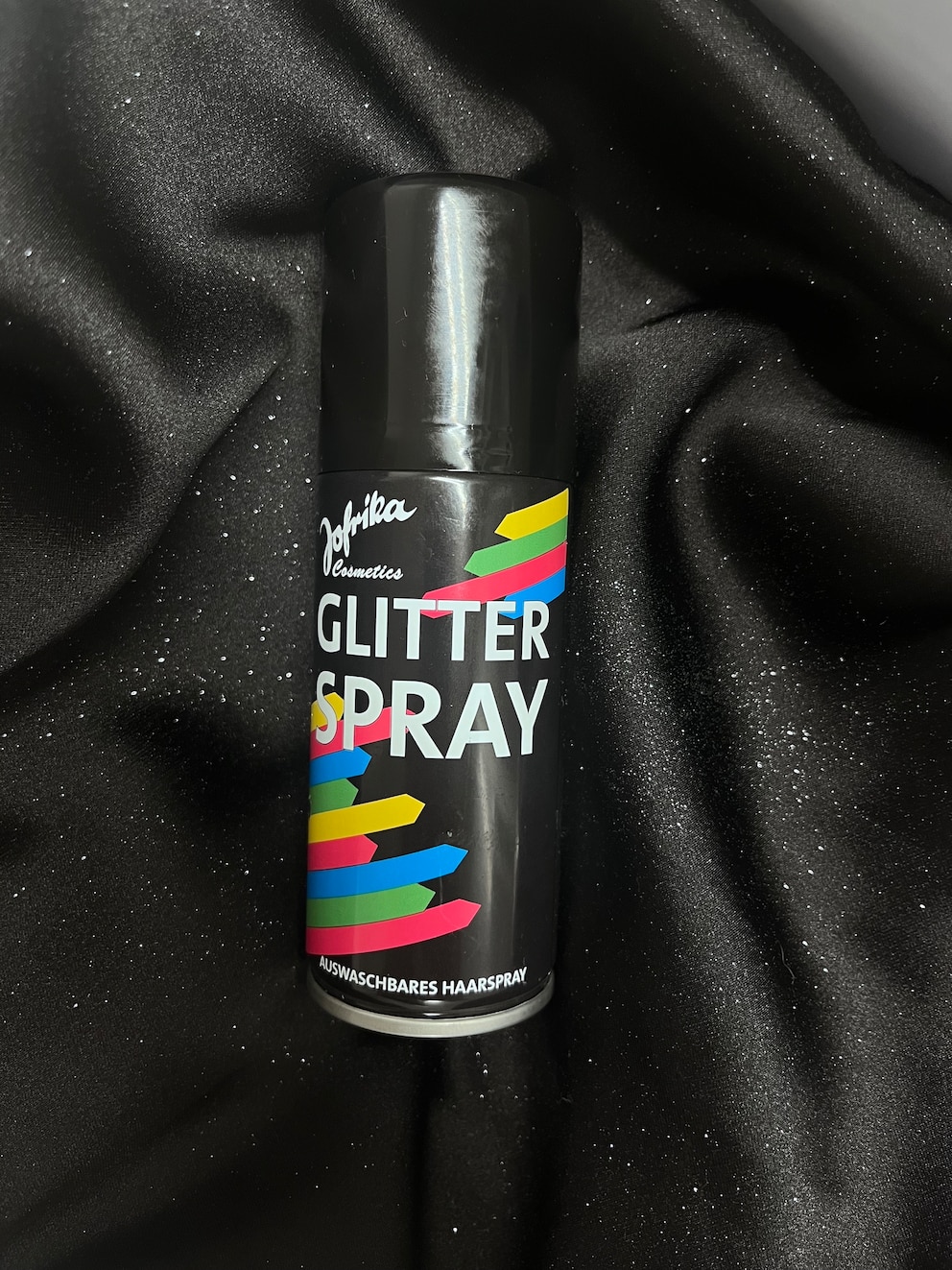 <br>Glitzerspray, wie man es bei fast jedem Drogeriemarkt kaufen kann