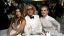 Peter Dundas umgeben von Model Eva Herzigova und Bianca Brandolini d'Adda