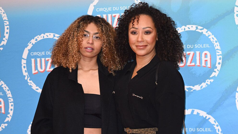 Mel B und Tochter Phoenix auf dem Roten Teppich