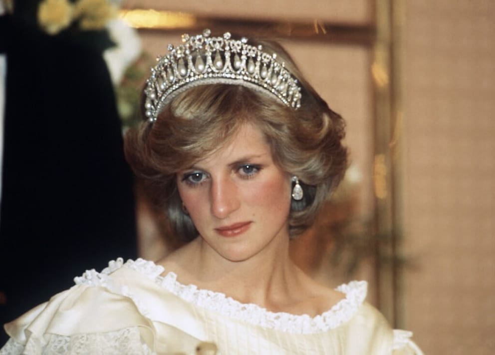 Princess Diana with the Tiara