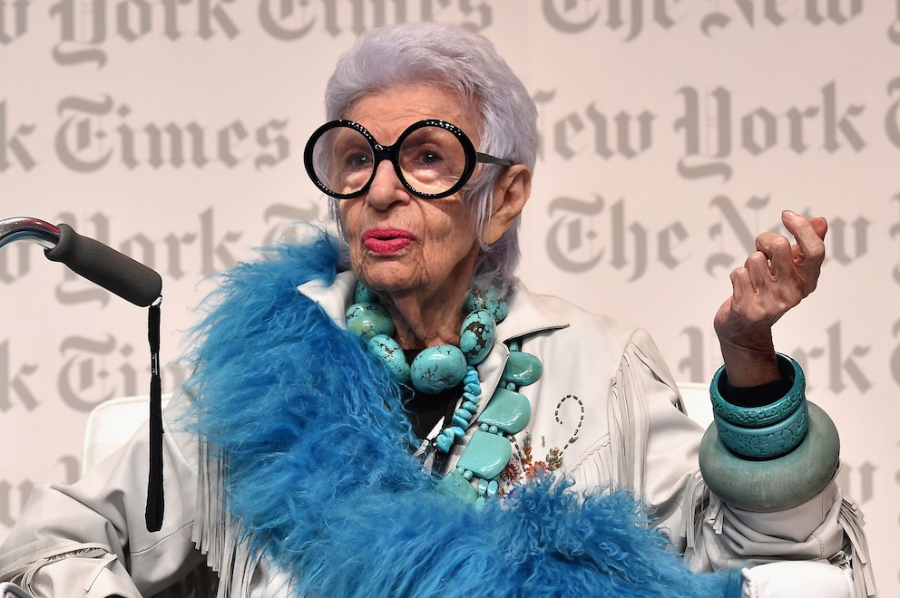  Iris Apfel kurz vor ihrem Tod Photo: Getty Images