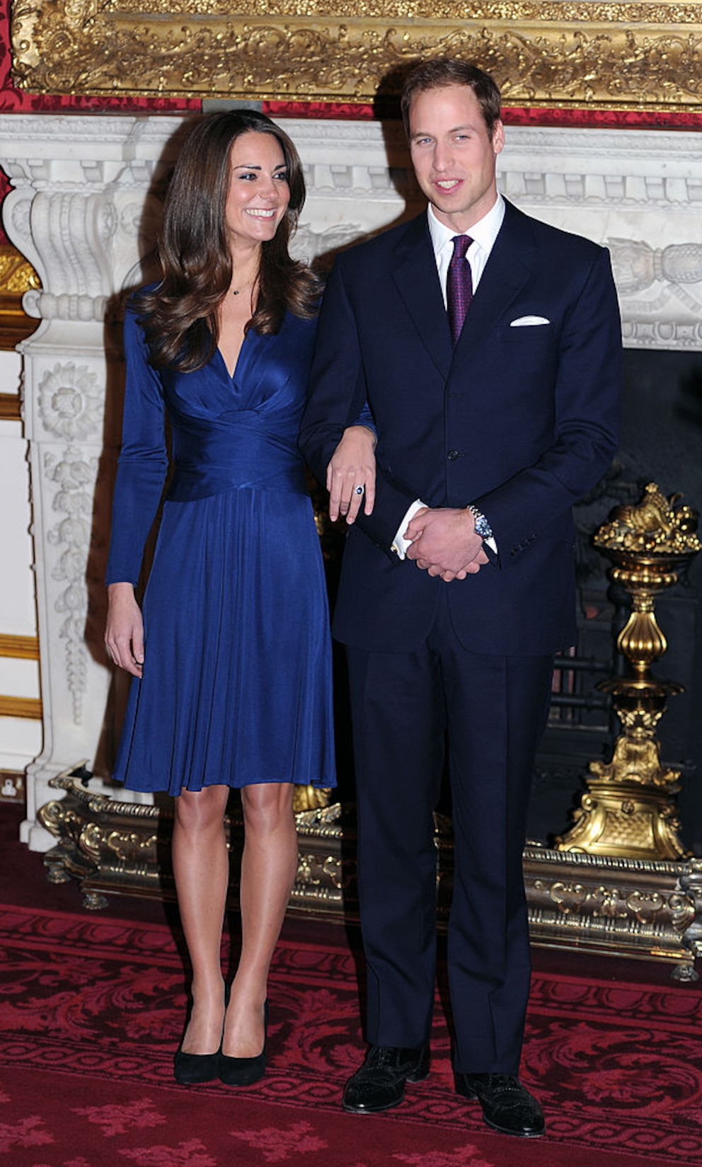 Prinz William und Kate Middleton bei der Bekanntgabe ihrer Verlobung 2010