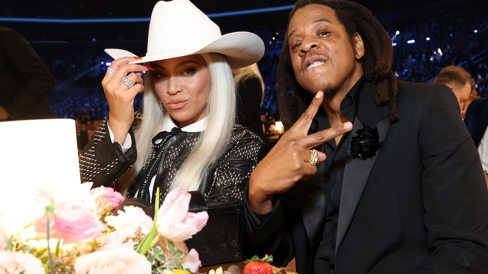 Beyoncé und ihr Ehemann Jay-Z bei den Grammys – da durfte der Cowboyhut schon nicht fehlen