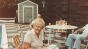 Vintage-Foto von einer Oma
