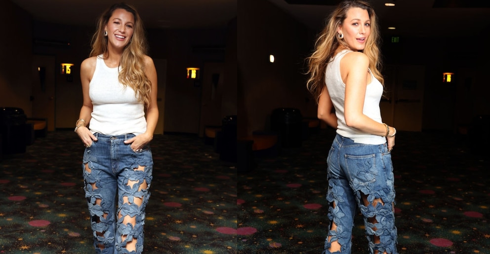 Die Valentino-Jeans von Blake Lively macht sich aus allen zu betrachtenden Richtungen gut