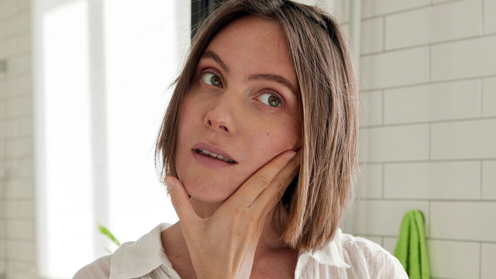 zu viel Make-up