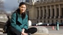 Model Chiharu Okunugi in den Newcomer-Sneaker des Jahres 2024: Saucony